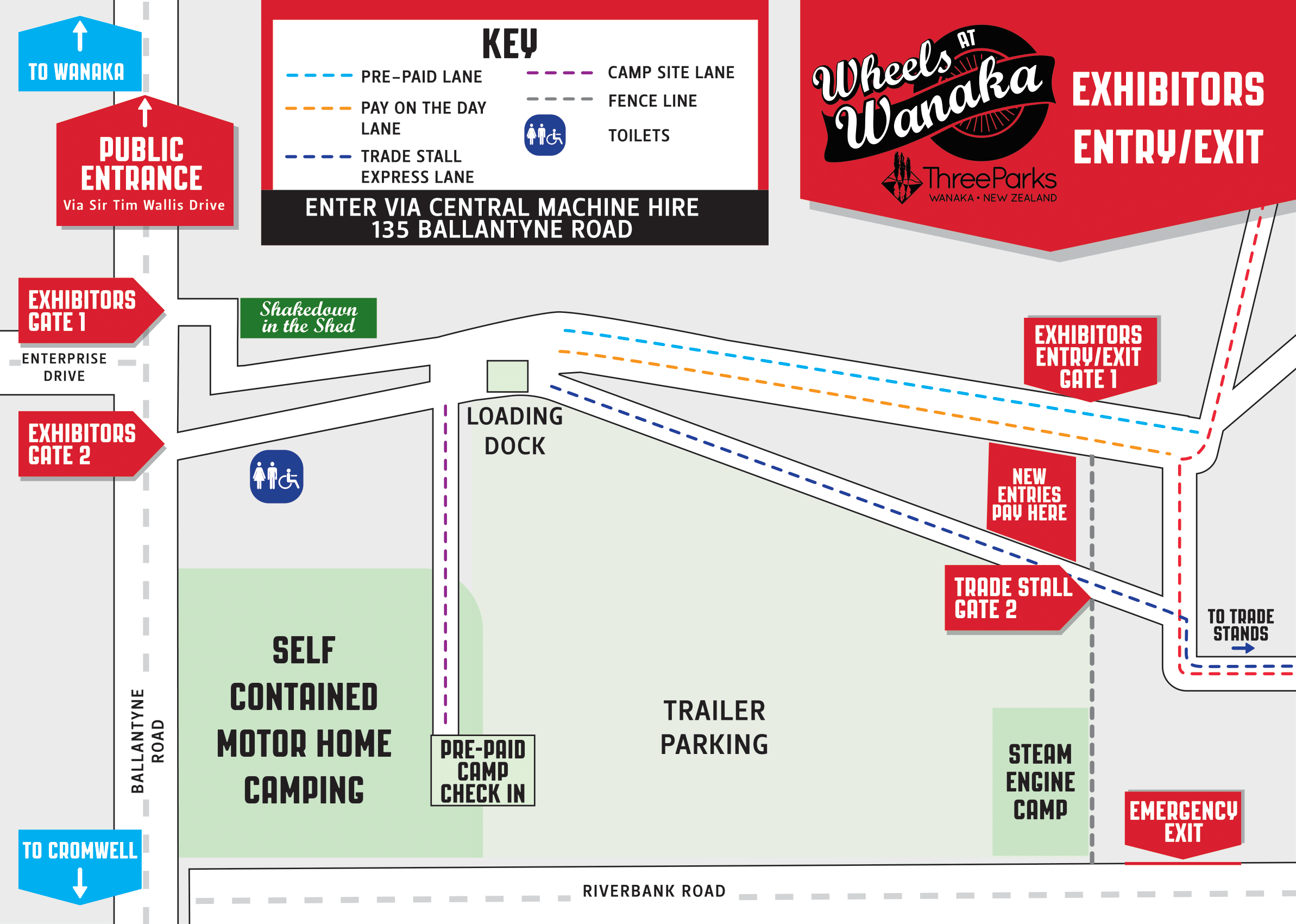 Exhibitors Instructions Wheels at Wanaka